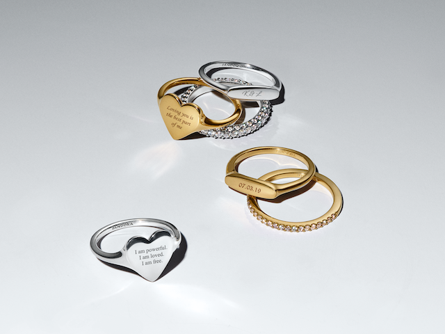 Double Heart Sparkling Ring