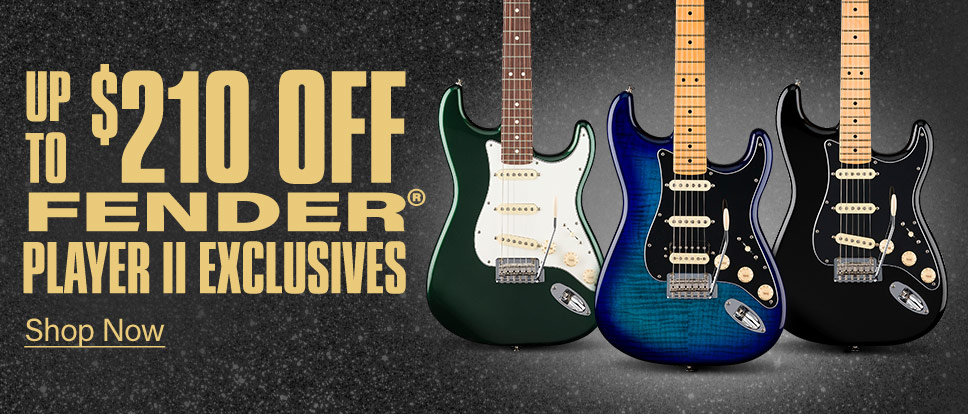 Up to 200 dollars off Fender