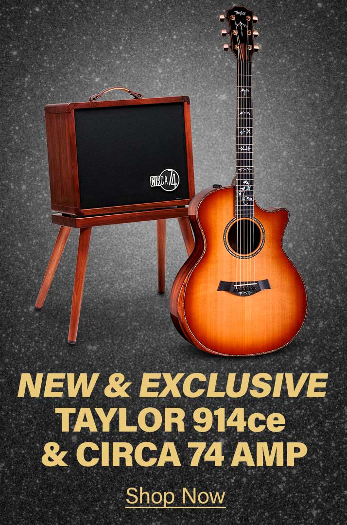 New & Exclusive Taylor 914CE Blackwood Custom &  Circa 74 Amp