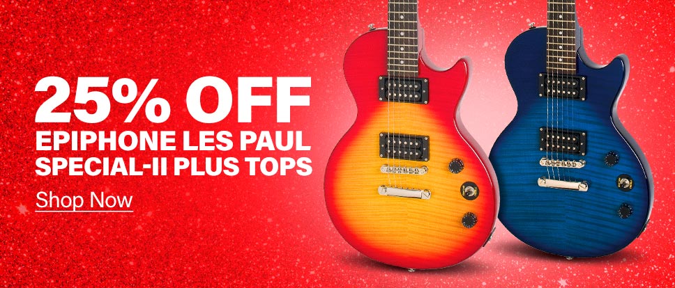 25% Off Epiphone Les Paul Special-II Plus Tops