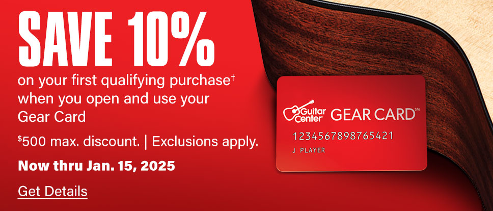 save 10 percent when you sign up for a gear card