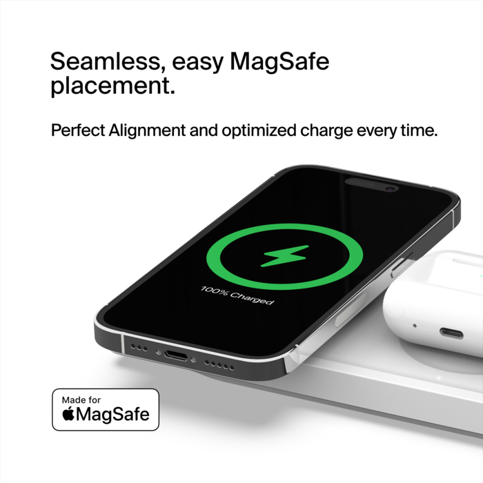 3-in-1 Wireless Charging Pad with Official MagSafe Charging 15W | Belkin UK  | Belkin UK