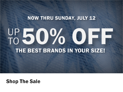DXL Big and Tall - Designer Sale! – Up to 50% off (In Store and Online)